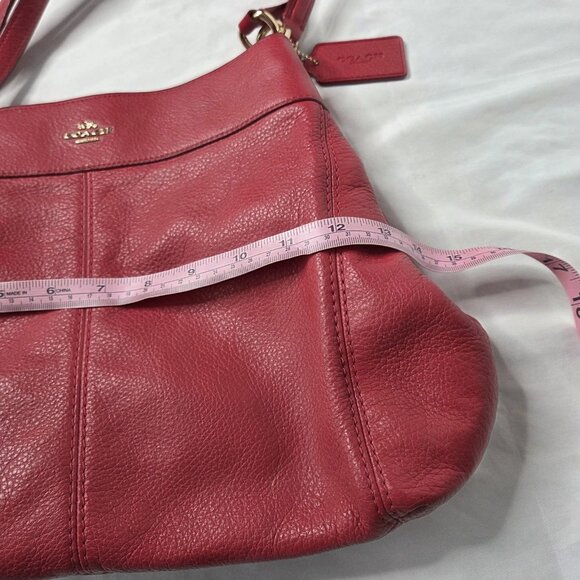 Coach Lexi Raspberry Red Purse Shoulder Bag - Picture 12 of 16